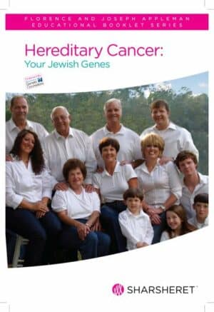 A booklet detailing the hereditary cancer links associated with Jewish genes.