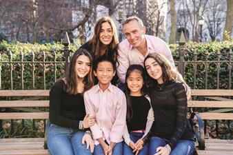 Amy Tadelis and her family