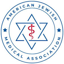 May contain a circular logo with a star of David and medical symbol.