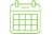 May contain a light green calendar.