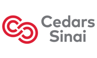 May contain a logo with the words "Cedars Sinai" in gray text.
