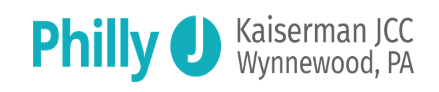 Screenshot 2025-08-15 10.37.56 AM May contain text that says Philly Kaiserman JCC, Wynnewood, PA.