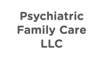 Gray text reads Psychiatric Family Care LLC on a plain white background. The text is centered and uses a bold, sans-serif font.
