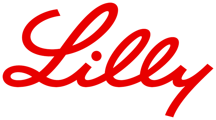 The image shows the word Lilly written in a bold, red cursive script on a white background.